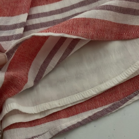 Revolve Lovers + Friends Striped Stargazer Linen Blend Wrap Skort Size M NWT - Picture 10 of 10